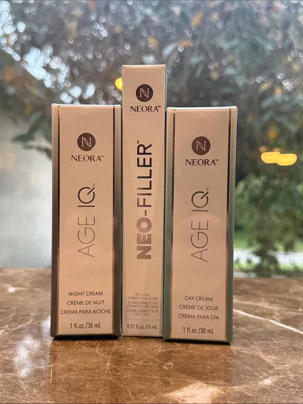 Neora Fill, Lift & Glow Set — Cream Facial Serum & Face Oil